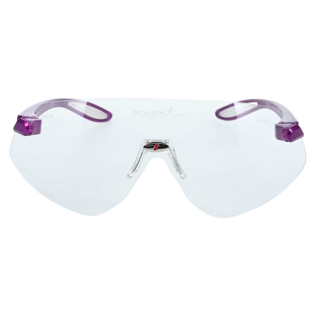 Hager Outback Protective Eyewear, Clear Lens, Purple Frame, 1/Pair, 100705 thumbnail 4
