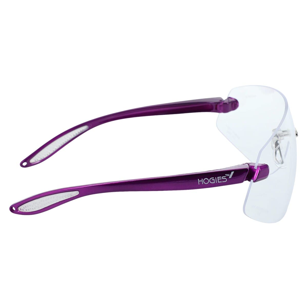 Hager Outback Protective Eyewear, Clear Lens, Purple Frame, 1/Pair, 100705 thumbnail 5