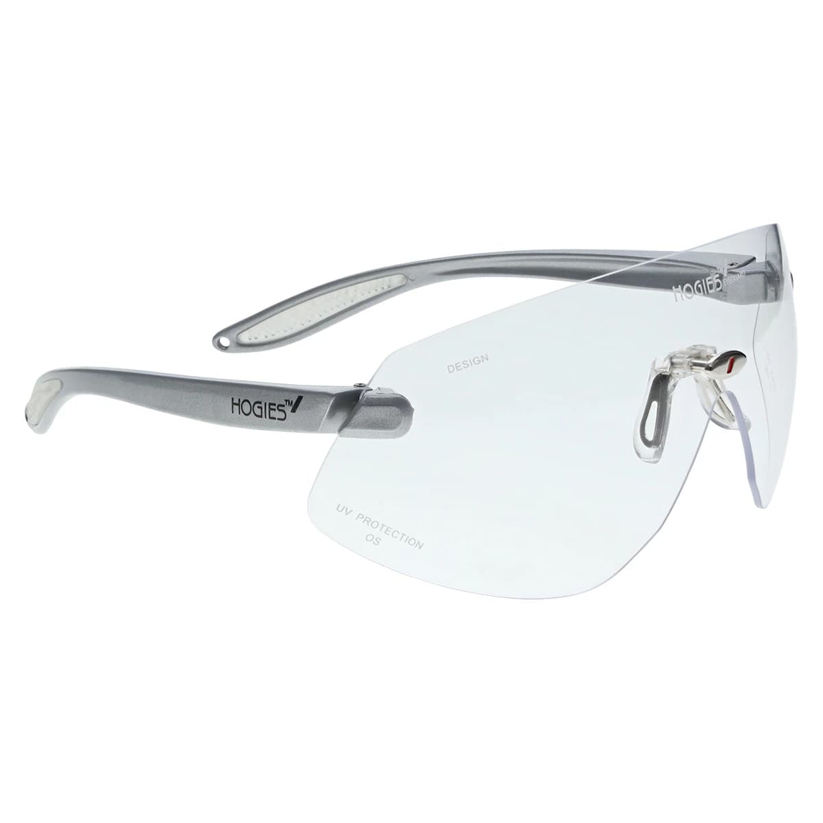 Hager Outback Protective Eyewear, Clear Lens, Silver Frame, One Size Fits All, 100710 thumbnail 3