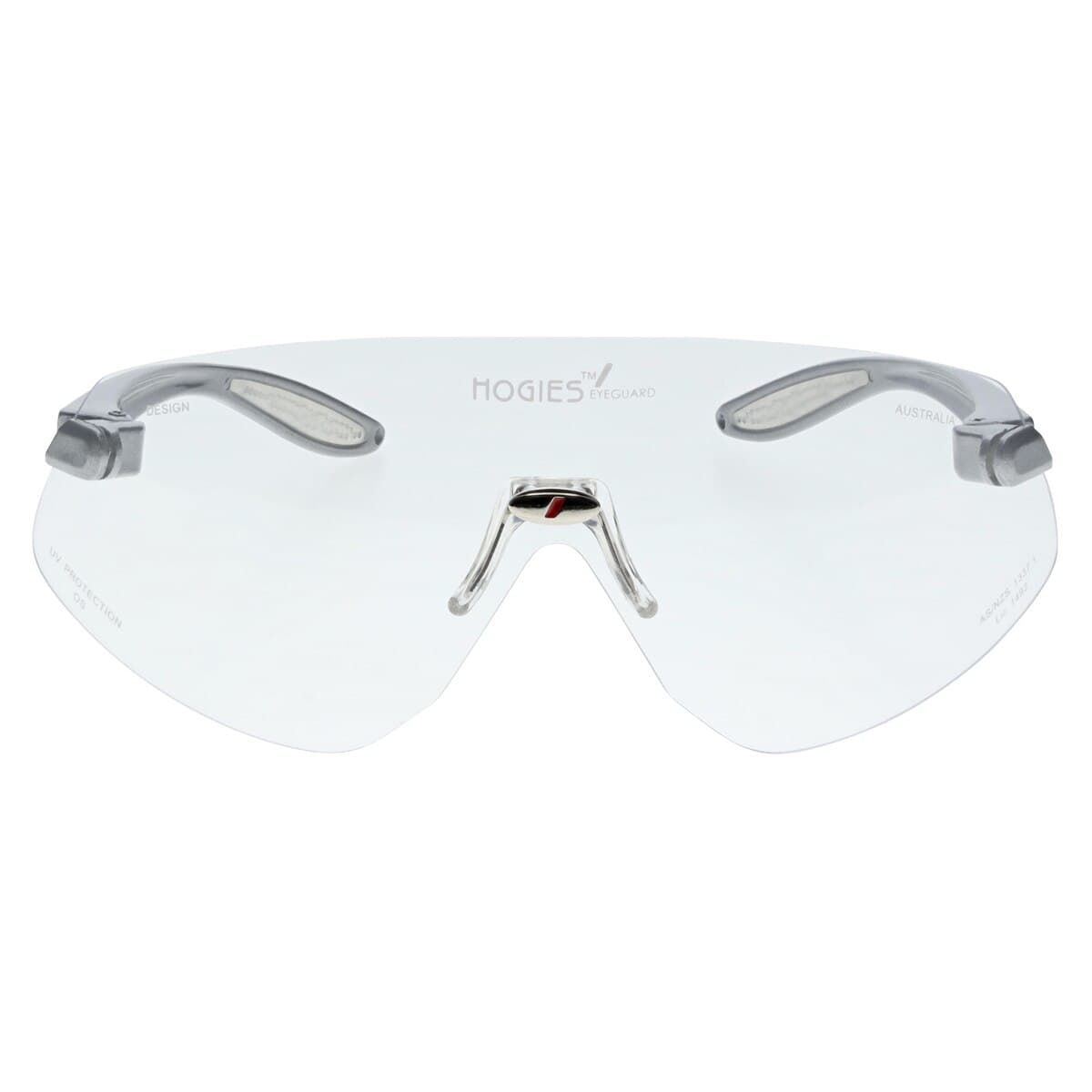 Hager Outback Protective Eyewear, Clear Lens, Silver Frame, One Size Fits All, 100710 thumbnail 4