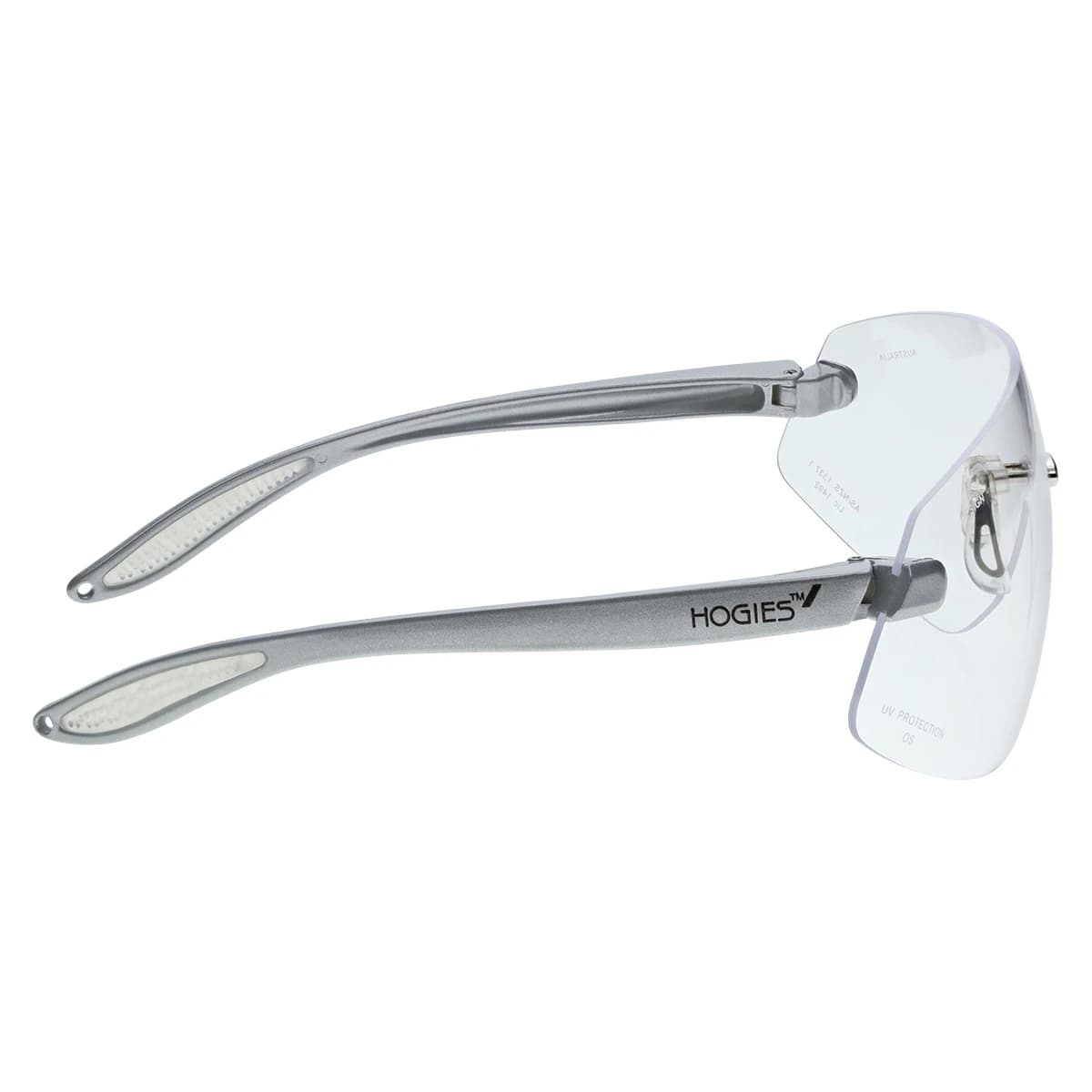 Hager Outback Protective Eyewear, Clear Lens, Silver Frame, One Size Fits All, 100710 thumbnail 5
