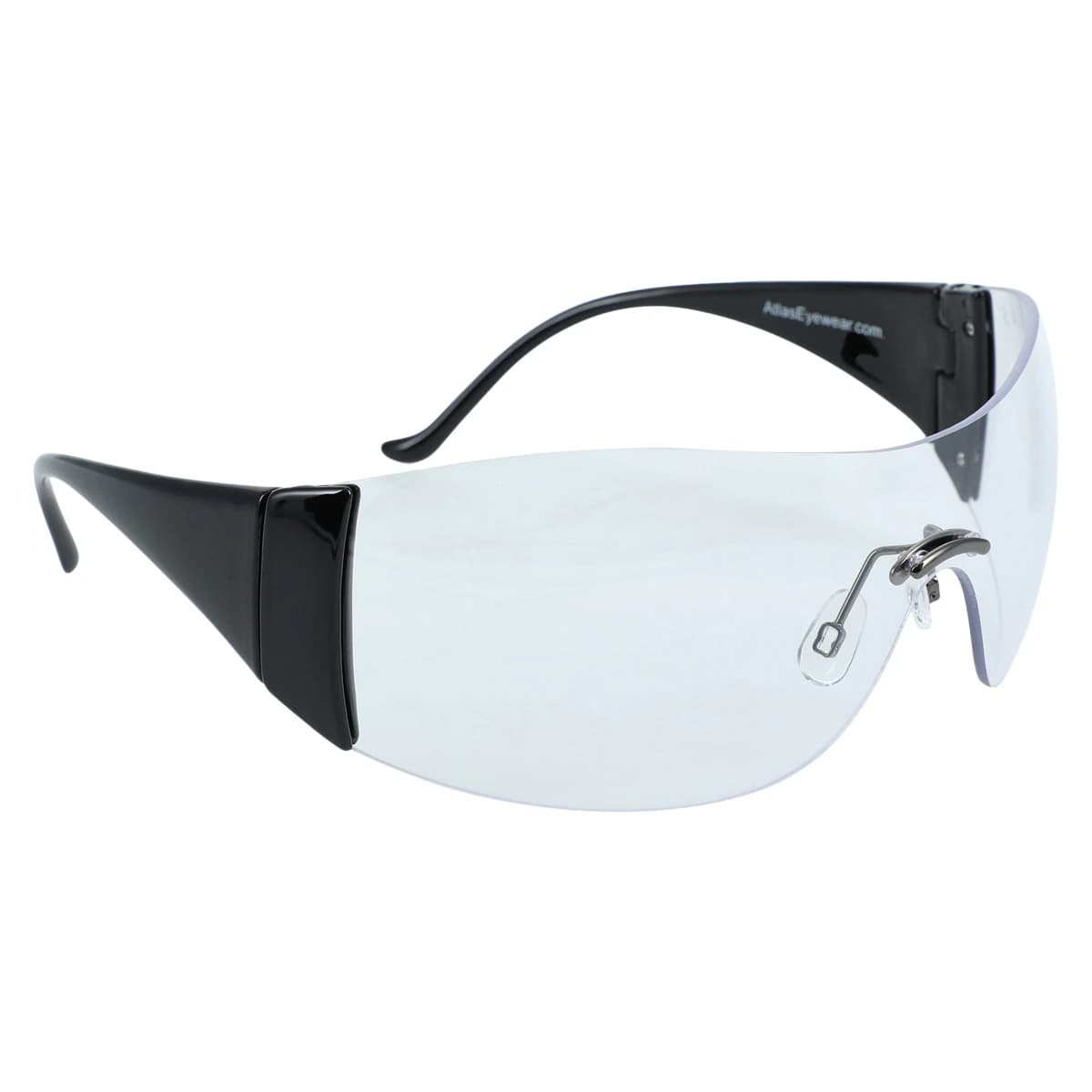 Roma Safety Eyewear, Clear Lens, Black Frame thumbnail 2