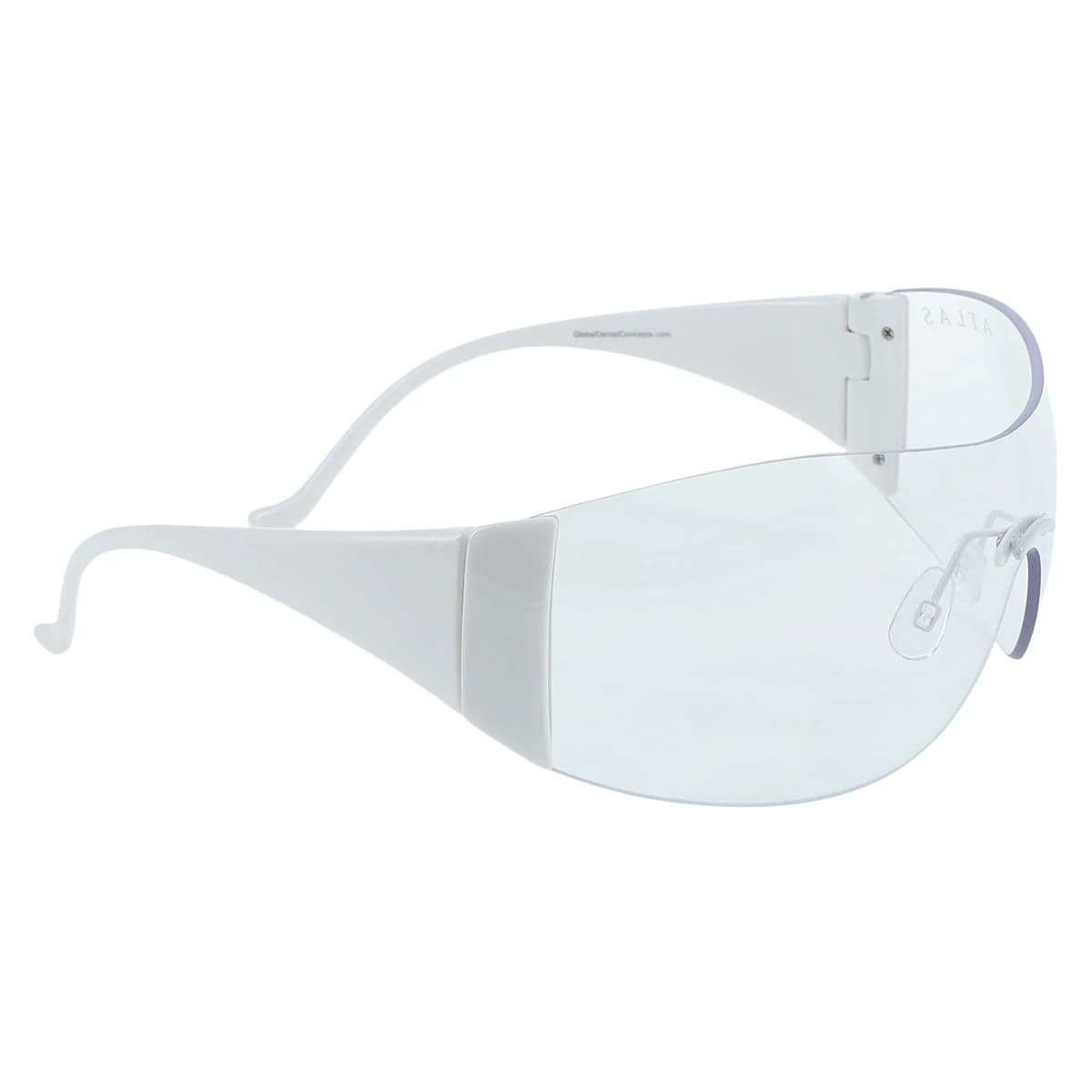 Roma Eyewear Clear Lens, White Frame, Each - Roma Eyewear Clear Lens - Image 1