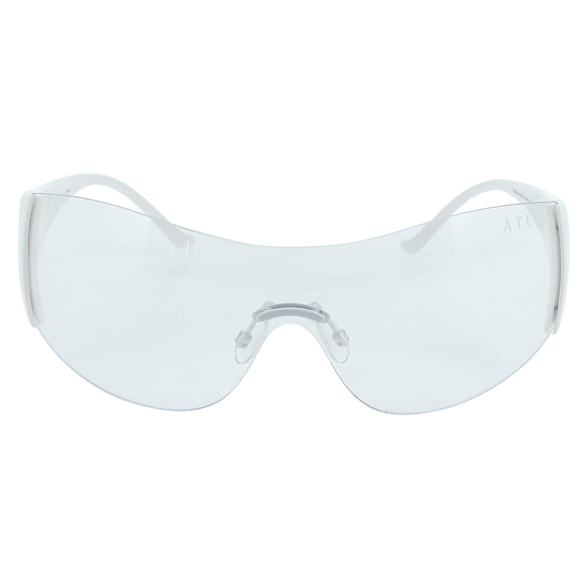 Roma Eyewear Clear Lens, White Frame, Each thumbnail 3