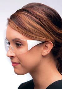 Roma Eyewear Clear Lens, White Frame, Each thumbnail 2