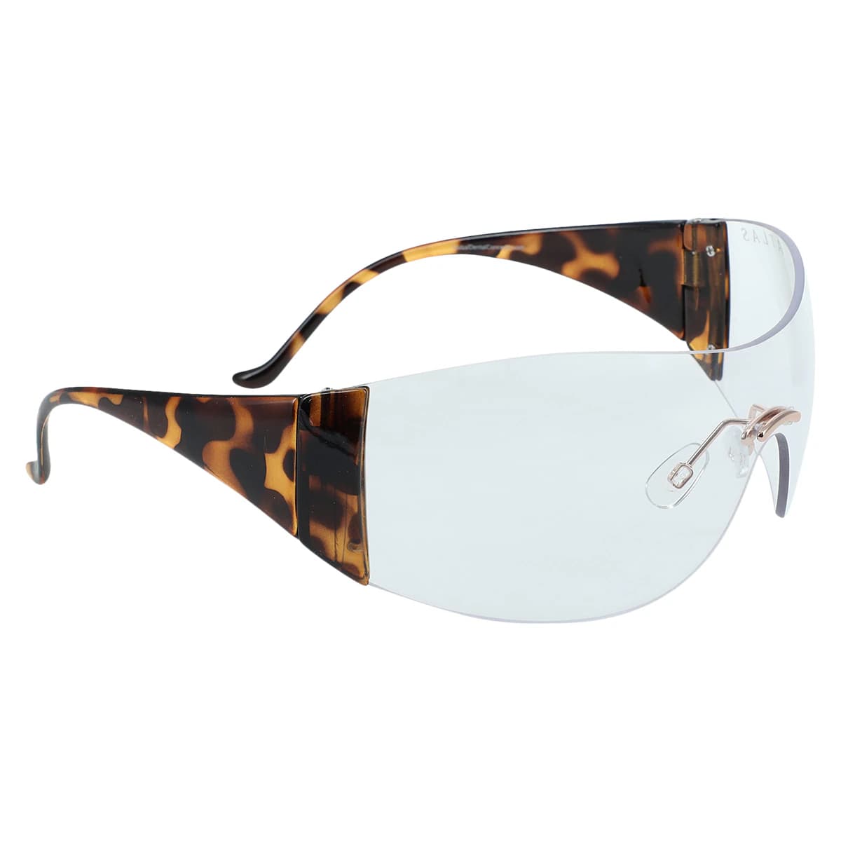 Roma Safety Eyewear, Clear Lens, Brown Frame thumbnail 2
