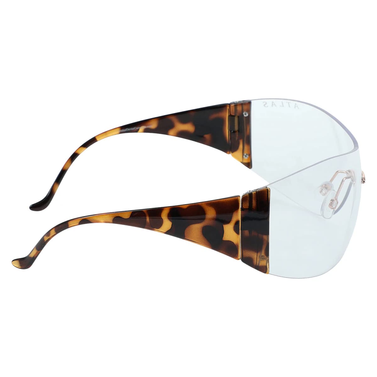Roma Safety Eyewear, Clear Lens, Brown Frame thumbnail 4