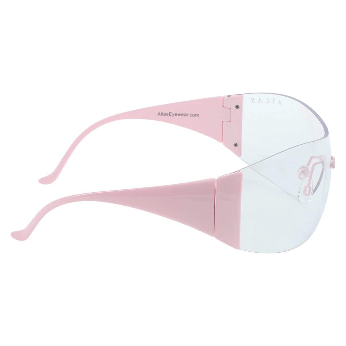 Roma Eyewear Clear Lens, Pink Frame, Each thumbnail 4