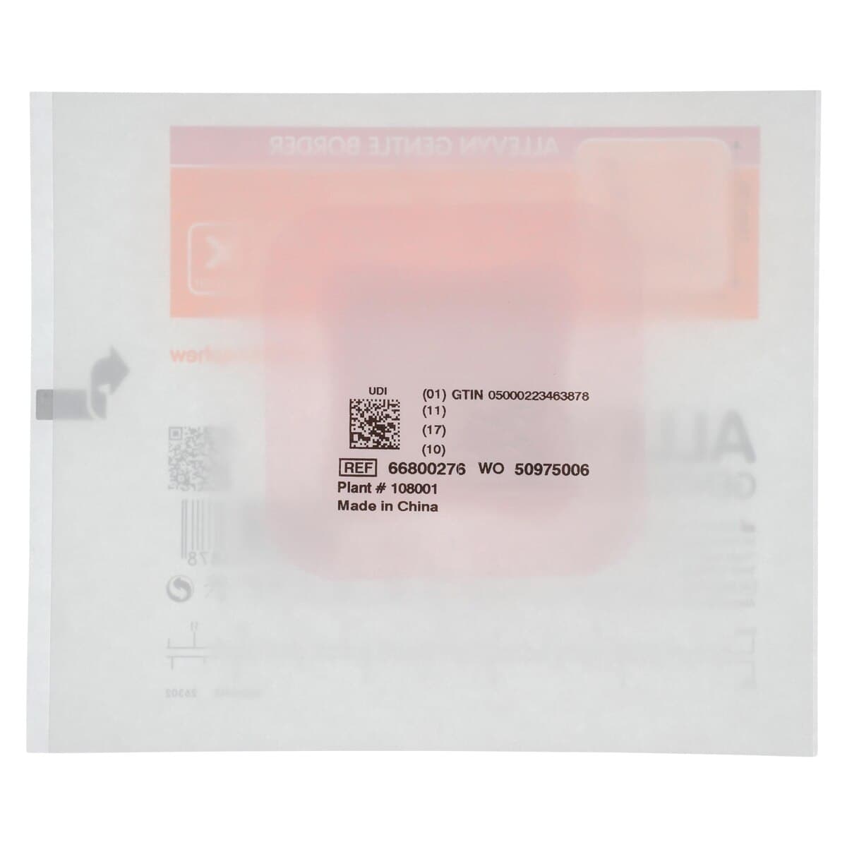 Allevyn Gentle Border Foam Dressing, 3x3" (7.5 x 7.5 cm), Adhesive, Hydrocellular, Box of 10 thumbnail 3