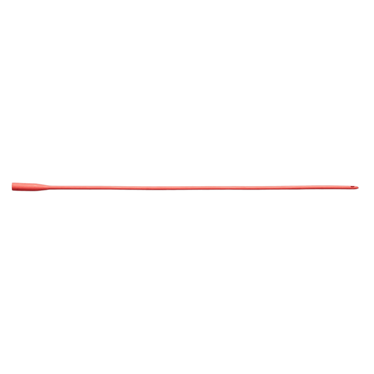 Medline Robinson Intermittent Catheter, Red Rubber, Round Tip, 20 Fr, Sterile - Catheter Ureth Red Rubber Ster - Image 1