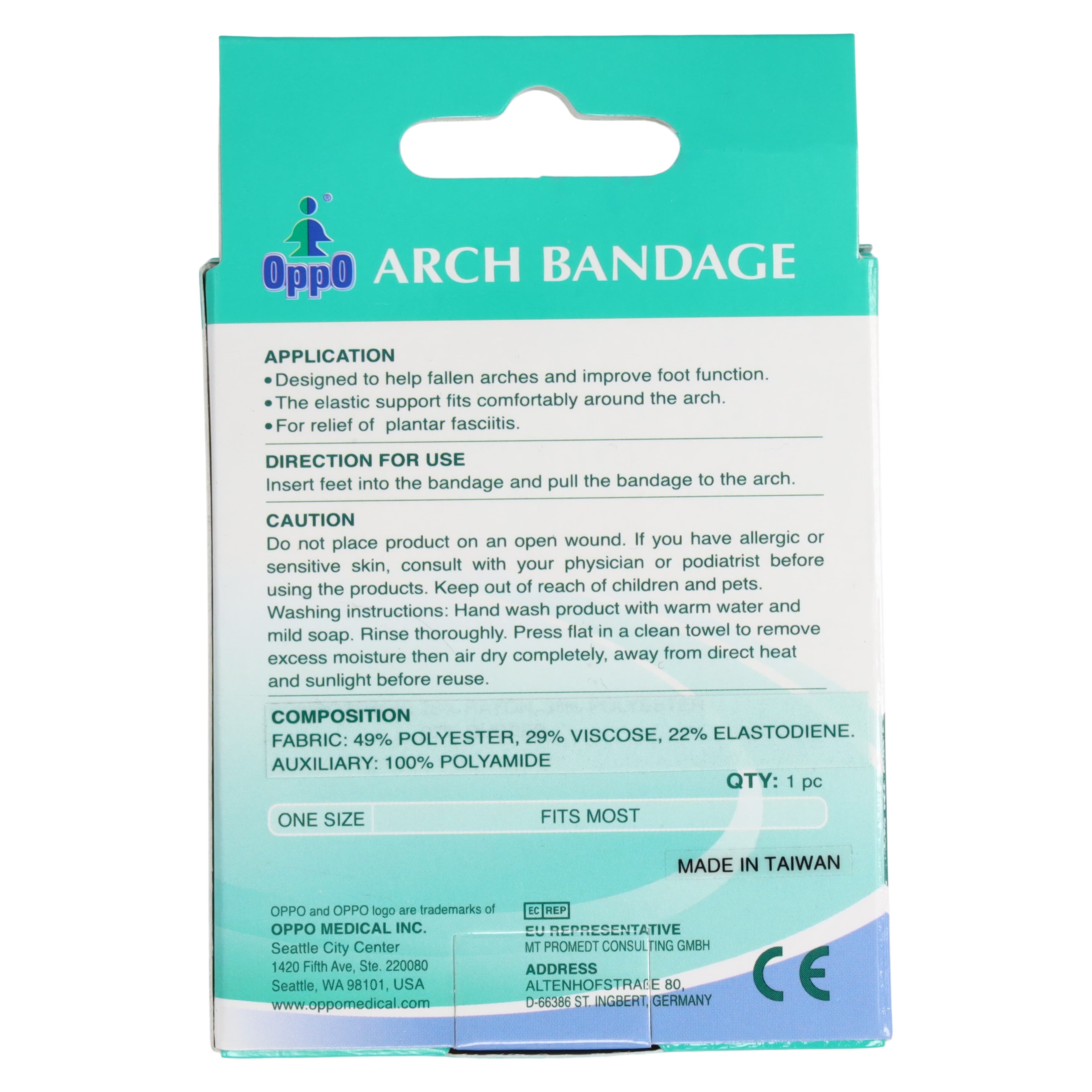 OPPO Arch Support Binder, Adult, Elastic, Universal thumbnail 4