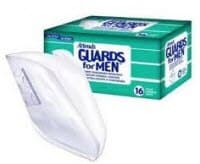 Attends Incontinence Guard for Men, 8.5 x 10.25 in, One Size Fits All, Light White, Adhesive Strip, 64/Case - Attends Guards f/Men - Image 1