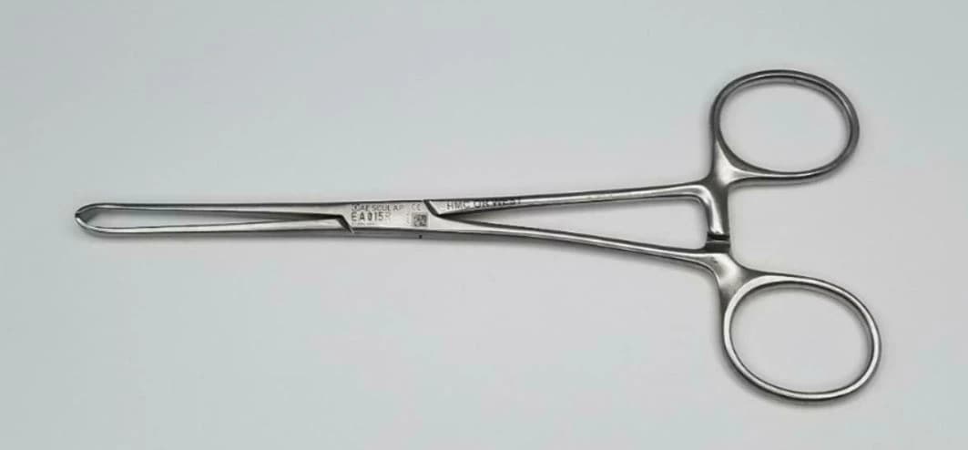 Aesculap Intestinal Forceps, 4x5 Teeth, 155mm/6" - Forcep Intestinal 4x5 Teeth - Image 1