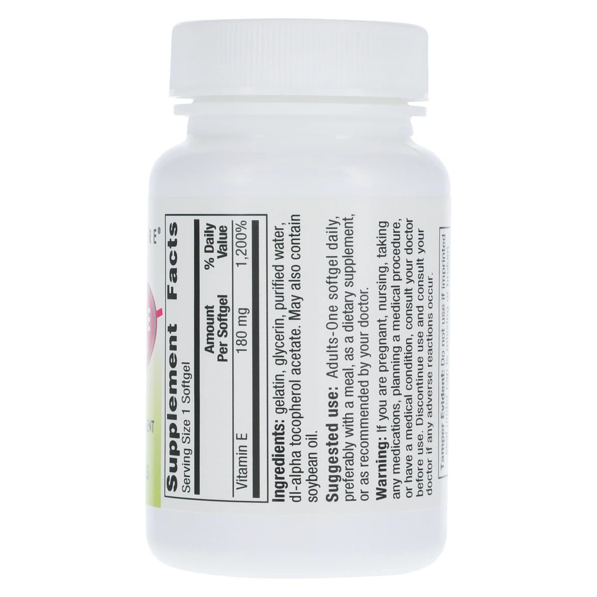Geri-Care Vitamin E D-Alpha Natural Softgel, 400 IU, 100/Bottle thumbnail 2