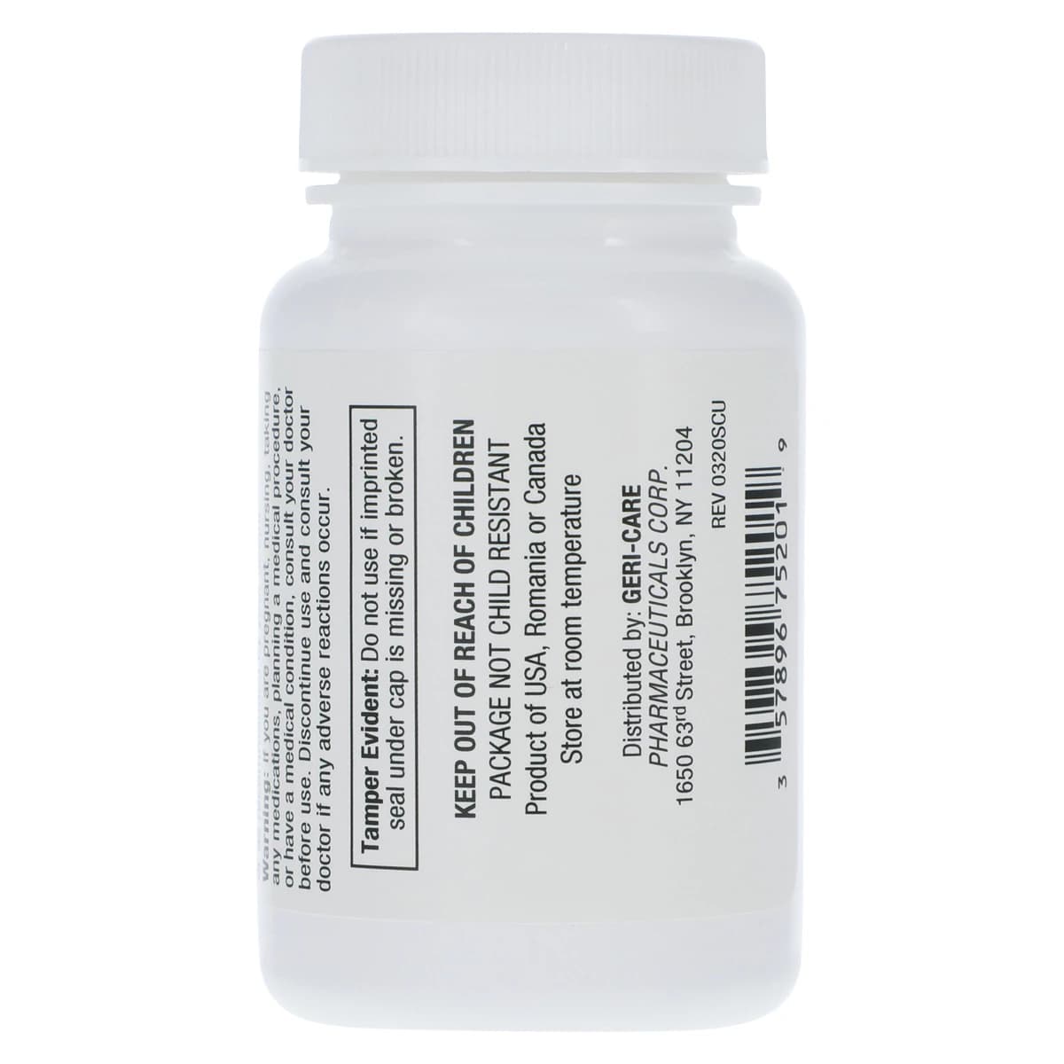 Geri-Care Vitamin E D-Alpha Natural Softgel, 400 IU, 100/Bottle thumbnail 3