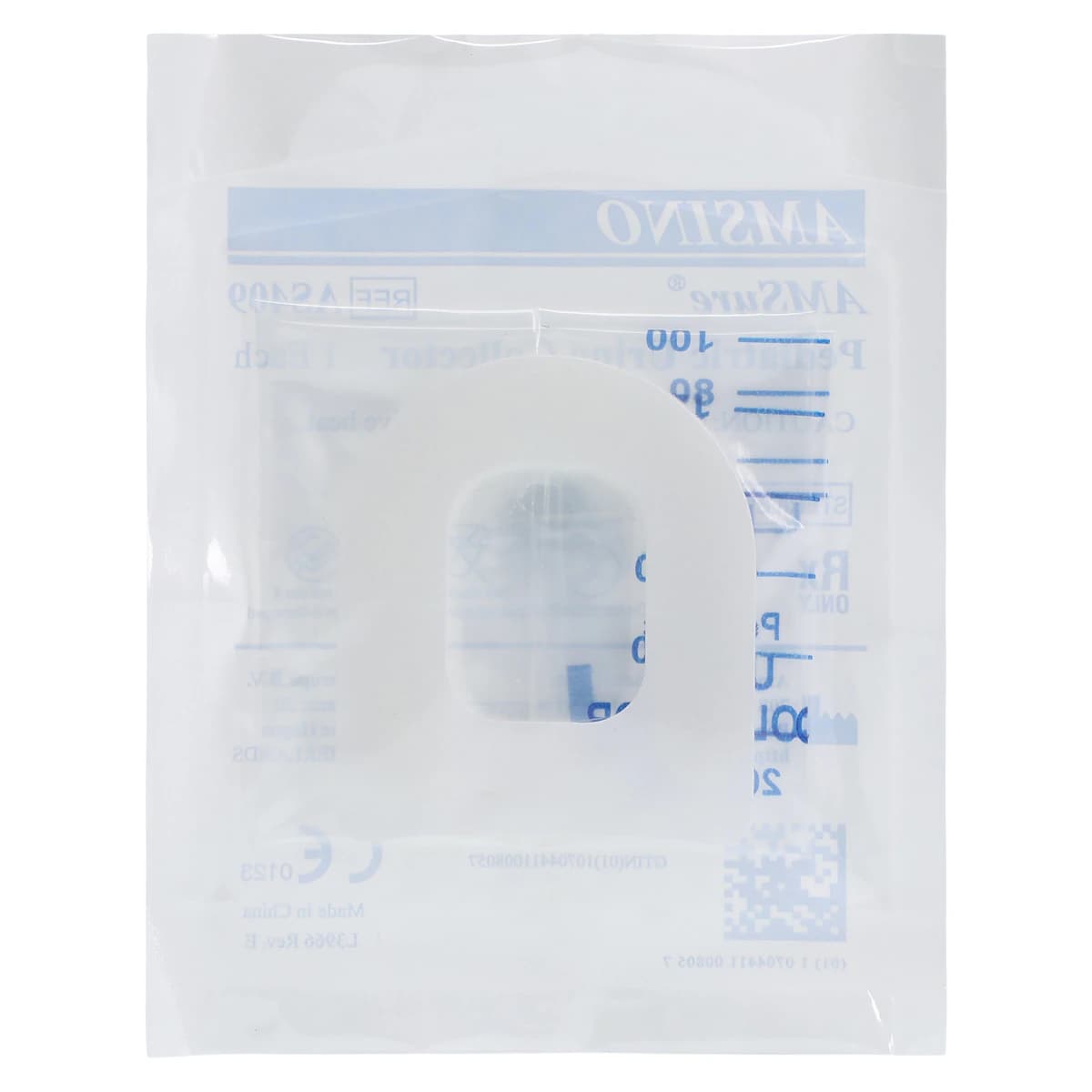 AMSure Urine Collection Bag, Pediatric, 200mL, Sterile, Graduated, White, Latex-Free, 50/Box thumbnail 4