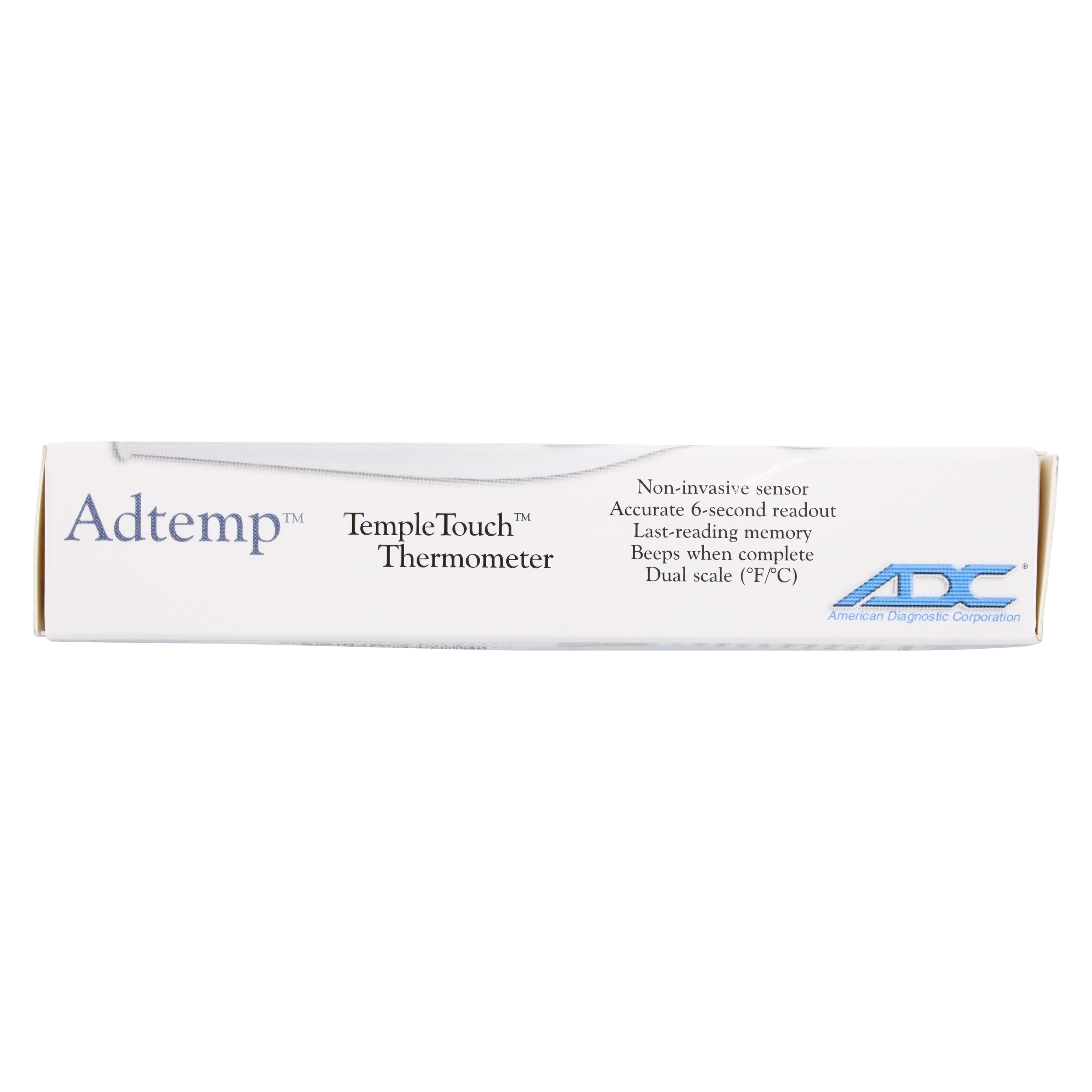 American Diagnostic Adtemp TempleTouch Conductive Thermometer, Reusable, Dual Scale, 2 AAA Battery thumbnail 7