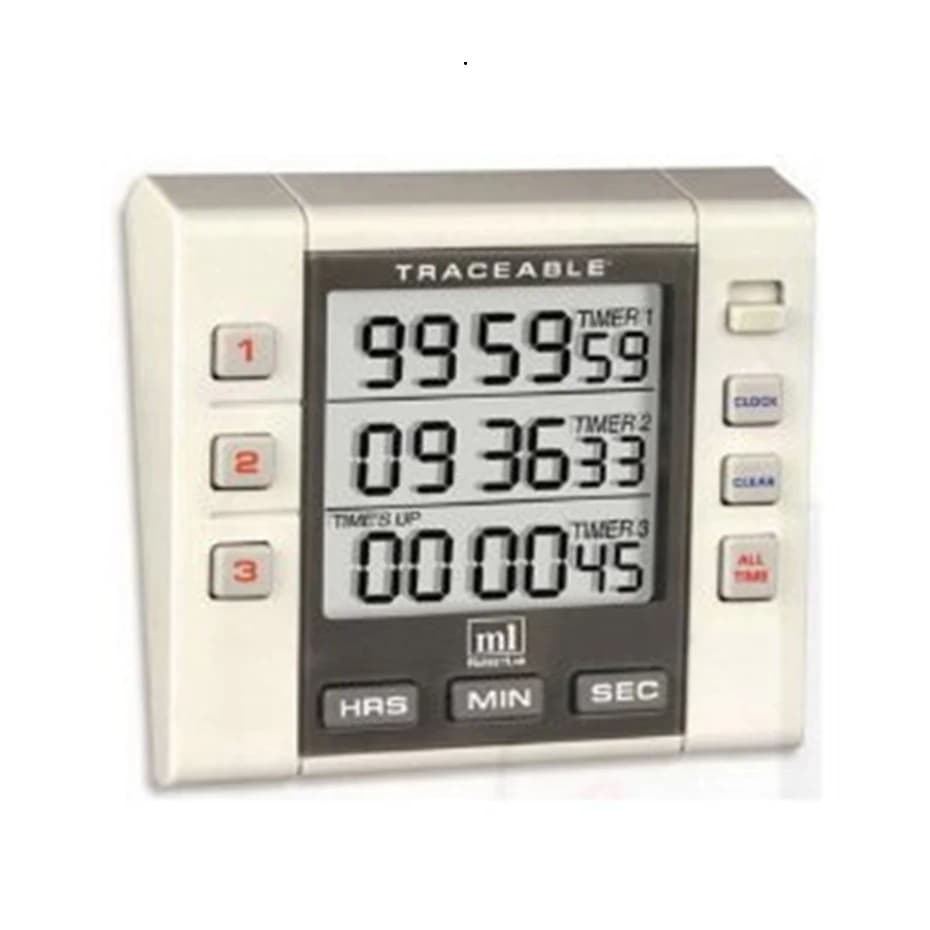 Marketlab Continuous Alarm Timer, 3-Channel, 3-1/4" x 1" - Alarm Timer Contin 3Channel - Image 1