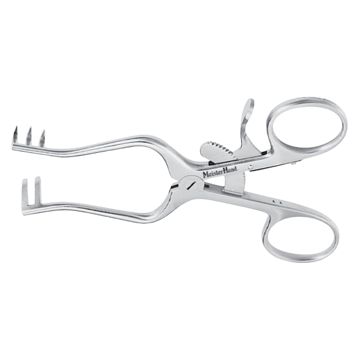 Miltex Meister-Hand Weitlaner Retractor, 5-1/2", Stainless Steel, 3x4 Teeth, Sharp - Retractor Weitlaner 3x4TH SH - Image 1