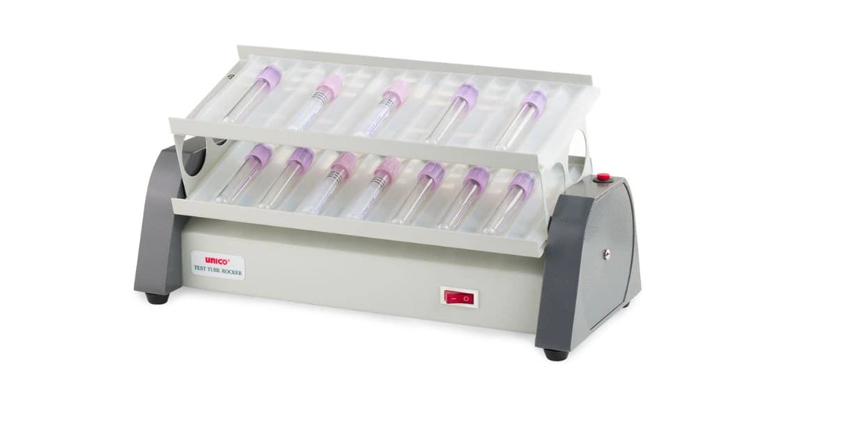 Unico Double Decker Tube Rocker, 30-Place, Analog, 25 rpm, 110V - Double Decker Tube Rocker - Image 1