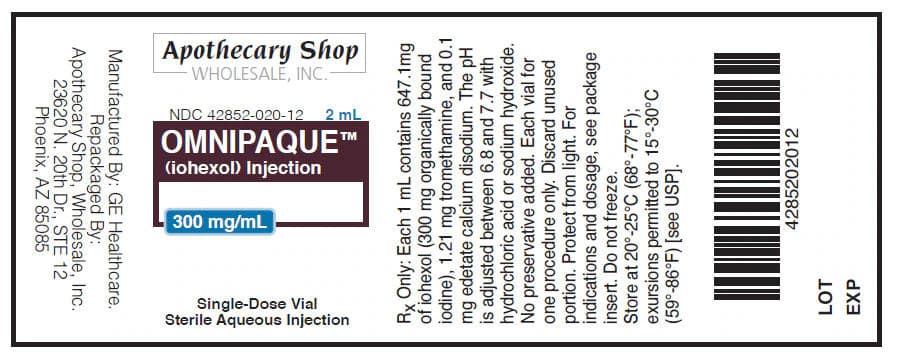 Omnipaque Injection 300mg/mL, PlusPak Bottle, 100mL, 10/Package - Omnipaque Media 100mL PlusPak - Image 1