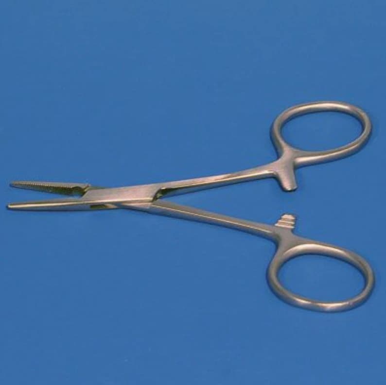 Sklar Hartmann Mosquito Hemostatic Forceps, Straight, 3-1/2" (9 cm), Stainless Steel, Autoclavable, Each - Forceps Hart Mosquito 3.5 - Image 1