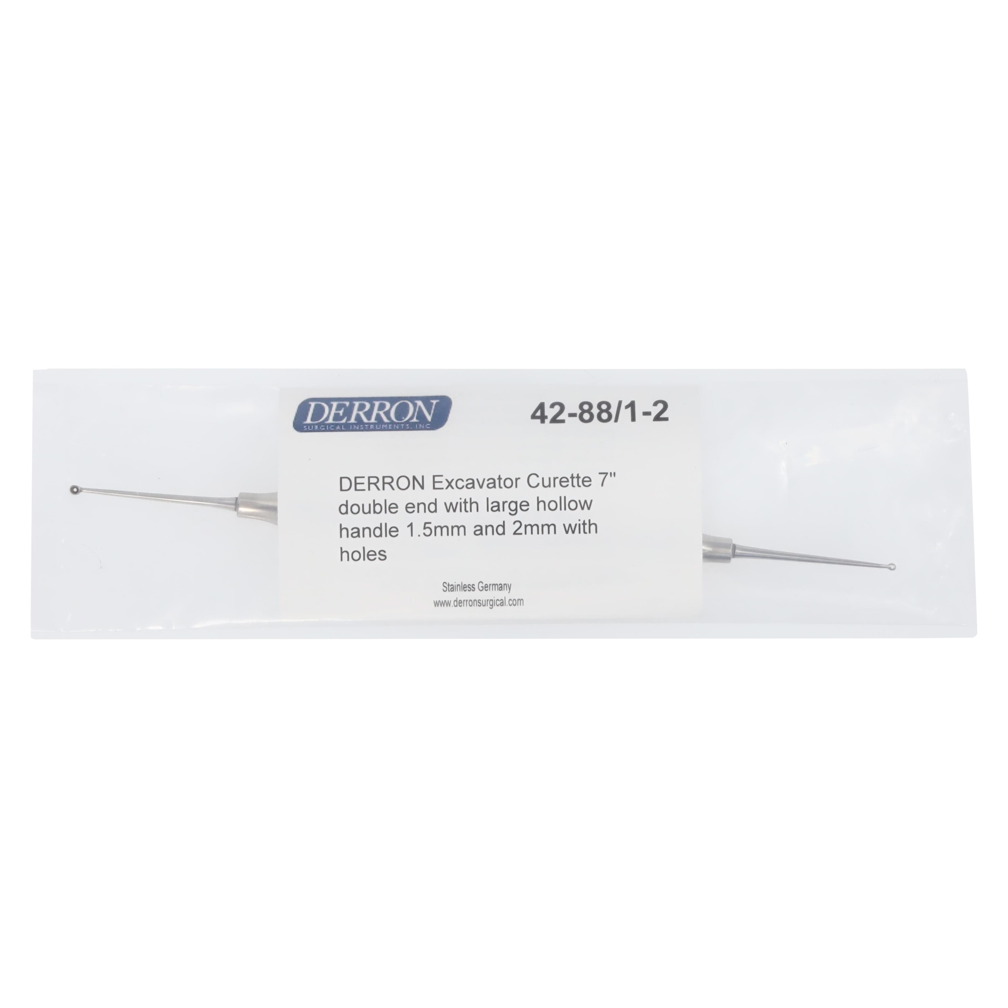 Derron Surgical Instruments Comfort Grip DE Podiatry Excavator DE Curette, 7" Stainless Steel, Each thumbnail 6