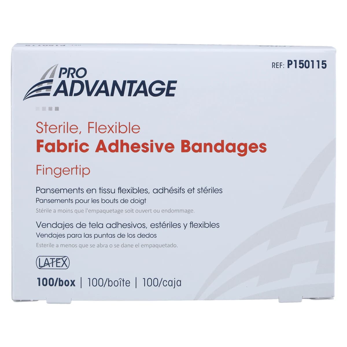 Pro-Advantage Adhesive Bandage Fabric Fingertip, 1.75" x 2", Tan, Non-Sterile, 100/Box thumbnail 5