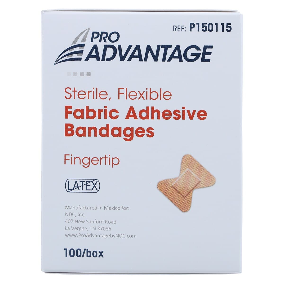 Pro-Advantage Adhesive Bandage Fabric Fingertip, 1.75" x 2", Tan, Non-Sterile, 100/Box thumbnail 6