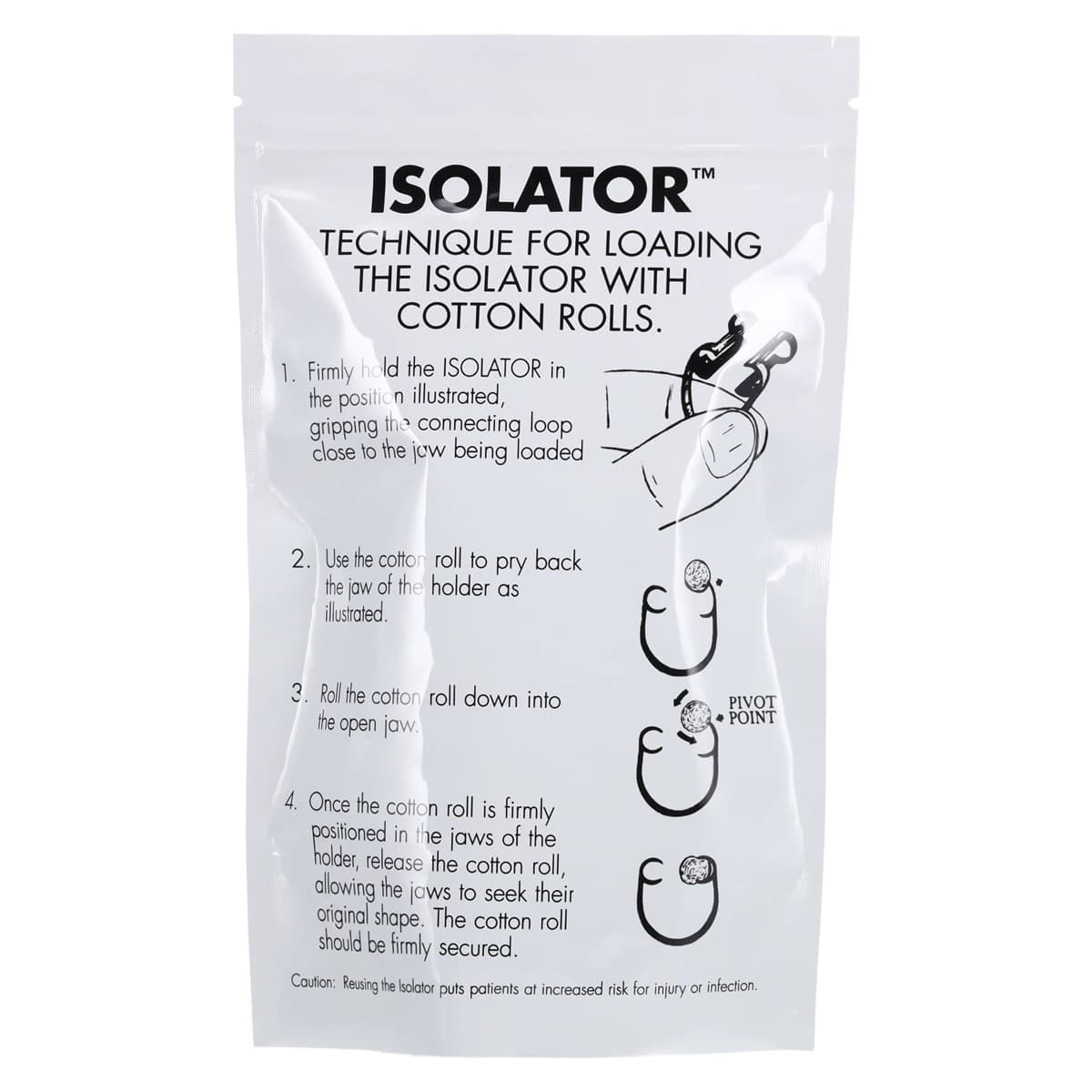 Pascal Isolators Disposable Cotton Roll Holder, Purple, Fits Sizes 1, 2 & 3, 50/Pk, 28-100 thumbnail 2