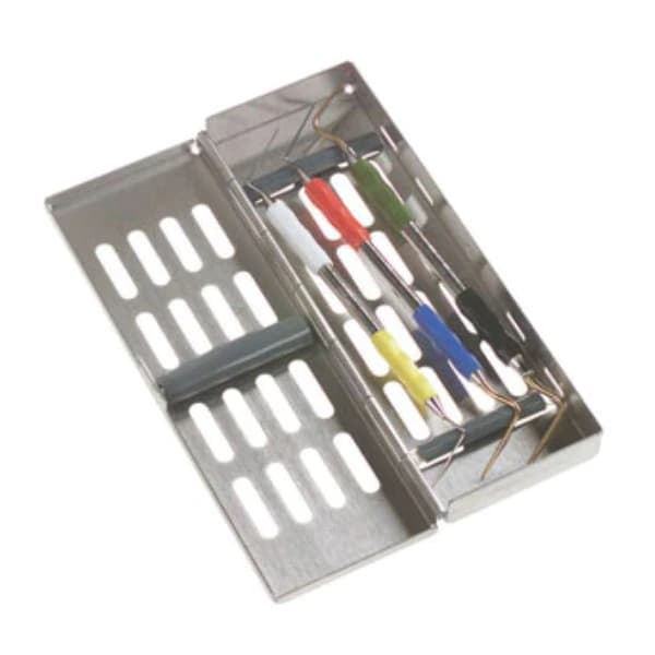 Miltex Thompson Slimline Series Instrument Cassette, 7-Instrument, Stainless Steel, 7" x 2-5/8" x 11/16", 1/Pk, 3-072007 - Thompson Slimline Series Cassette, 7-Instrument, 1/Pk - Image 1