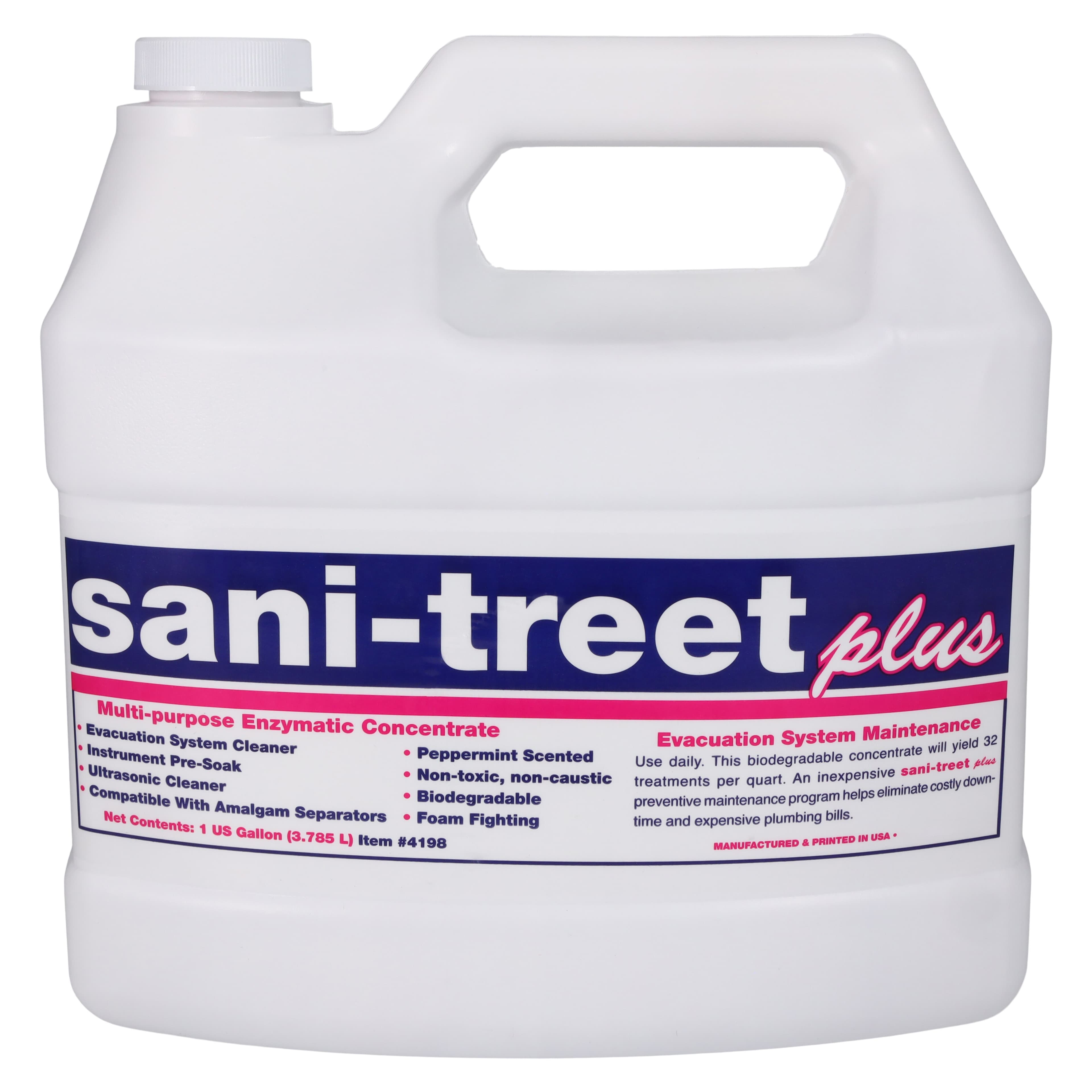 Sani-Treet Plus Enzymatic Evacuation System Cleaner, Concentrate, Peppermint, 1 Gallon thumbnail 2
