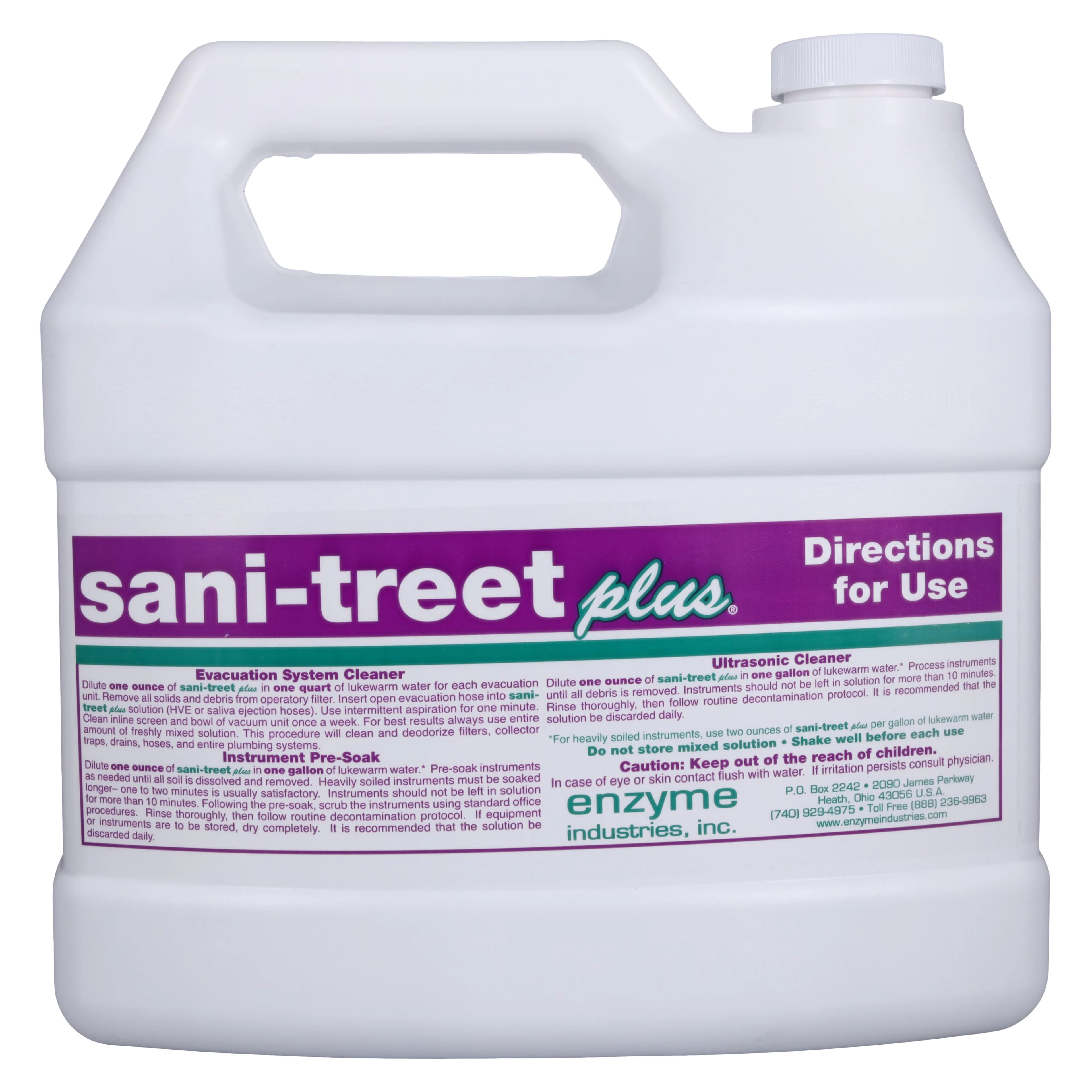 Sani-Treet Plus Enzymatic Evacuation Cleaner, Country Meadow Scent, 1 Gallon with Pump, 4/Case thumbnail 2