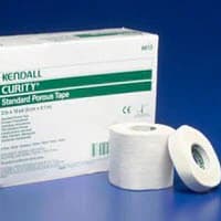 Cardinal Health Porous Cloth Medical Tape, 3" x 10 yd, White, Non-Sterile, 4 Rolls/Box thumbnail 2