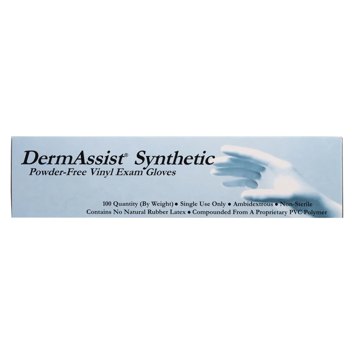 Dermassist PF Vinyl Glove, Powder Free, Examination, Medium, Clear, Non-Sterile, 1000/Case thumbnail 2