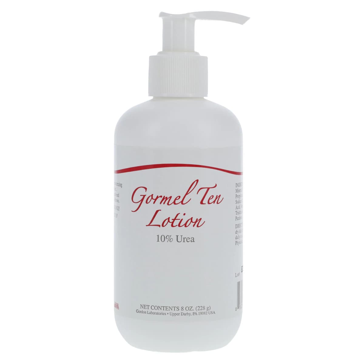 Gormel 10 Moisturizing Lotion, Urea 10%, Fragrance Free, Non-Greasy, 8 oz Bottle - Gormel 10 Lotion - Image 1