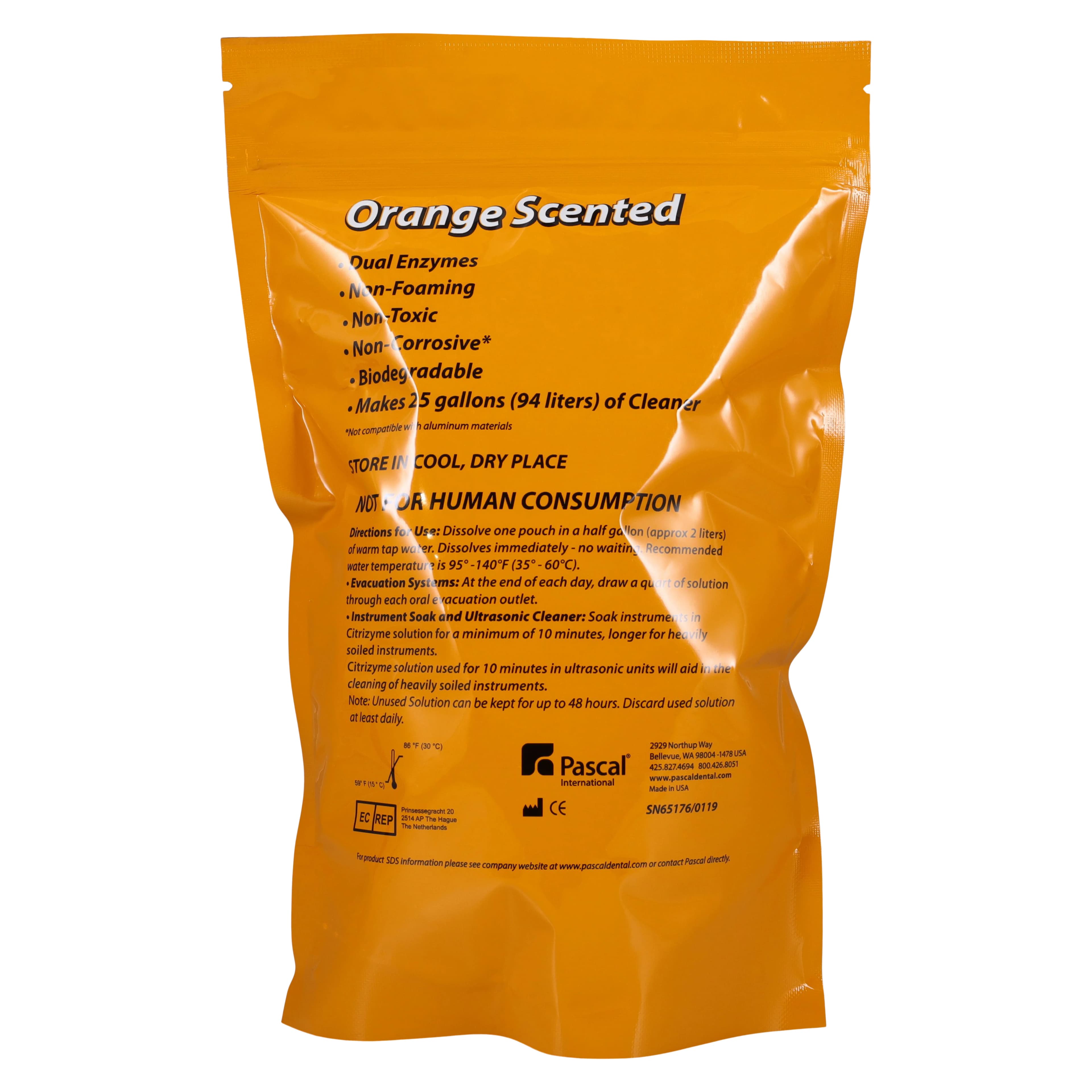 Citrizyme Ultra Concentrated Enzymatic Evacuation System Cleaner, Unit-Dose Powder Packets, Citrus Scent, 4.2 g, 50/Pk, 15-260 thumbnail 2
