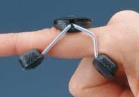 Rolyan Sof-Stretch Extension Splint, Finger, Plastic Coated Wire, Size Medium - Roylan Sof Stretch Short Ext - Image 1