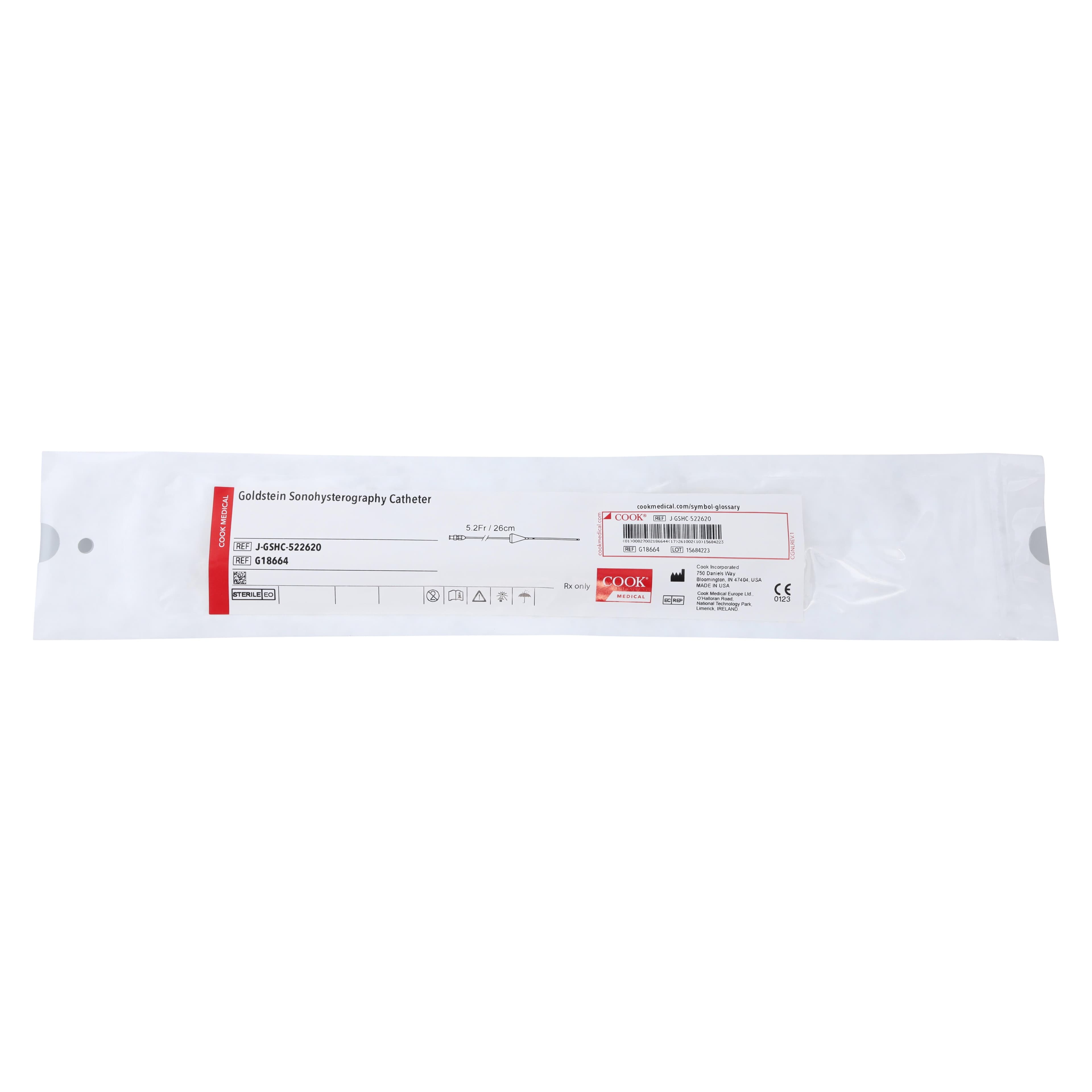 Cook Medical Goldstein Sonohysterography Catheter, 26 cm thumbnail 2
