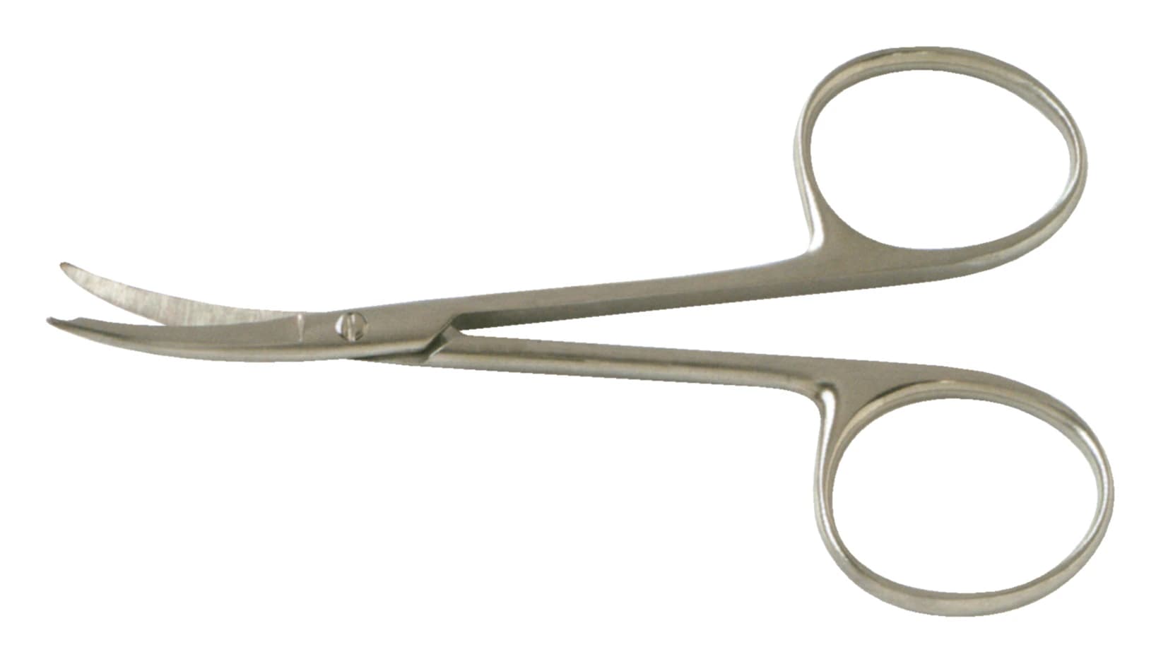 BR Surgical Short-Bent Stitch Scissors, Curved, 3-1/2" (9 cm), Stainless Steel, Non-Sterile, Reusable, Each - Scissor Stitch Short-Bent - Image 1