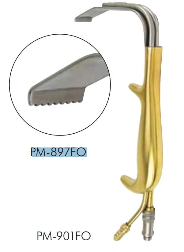 Padgett Fiber Optic Retractor, Stainless Steel, 90x24mm - Retractor Fiberoptic S/S - Image 1