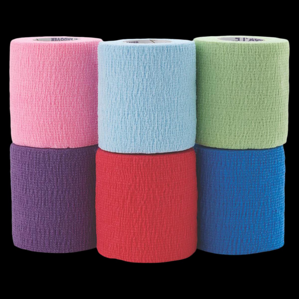 Medline CoFlex LF2 Compression Bandage Foam, 3" x 5 yd, Color Pack, Non-Sterile, 24/Case - CoFlex LF2 Bandage Color Pk NS - Image 1