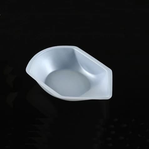 Globe Scientific Weighing Boat, Polystyrene, Anti-Static, White, 20mL, 60x41x8mm, with Pour Spout, 250/Pk - Weighing Dish w/Spout - Image 1