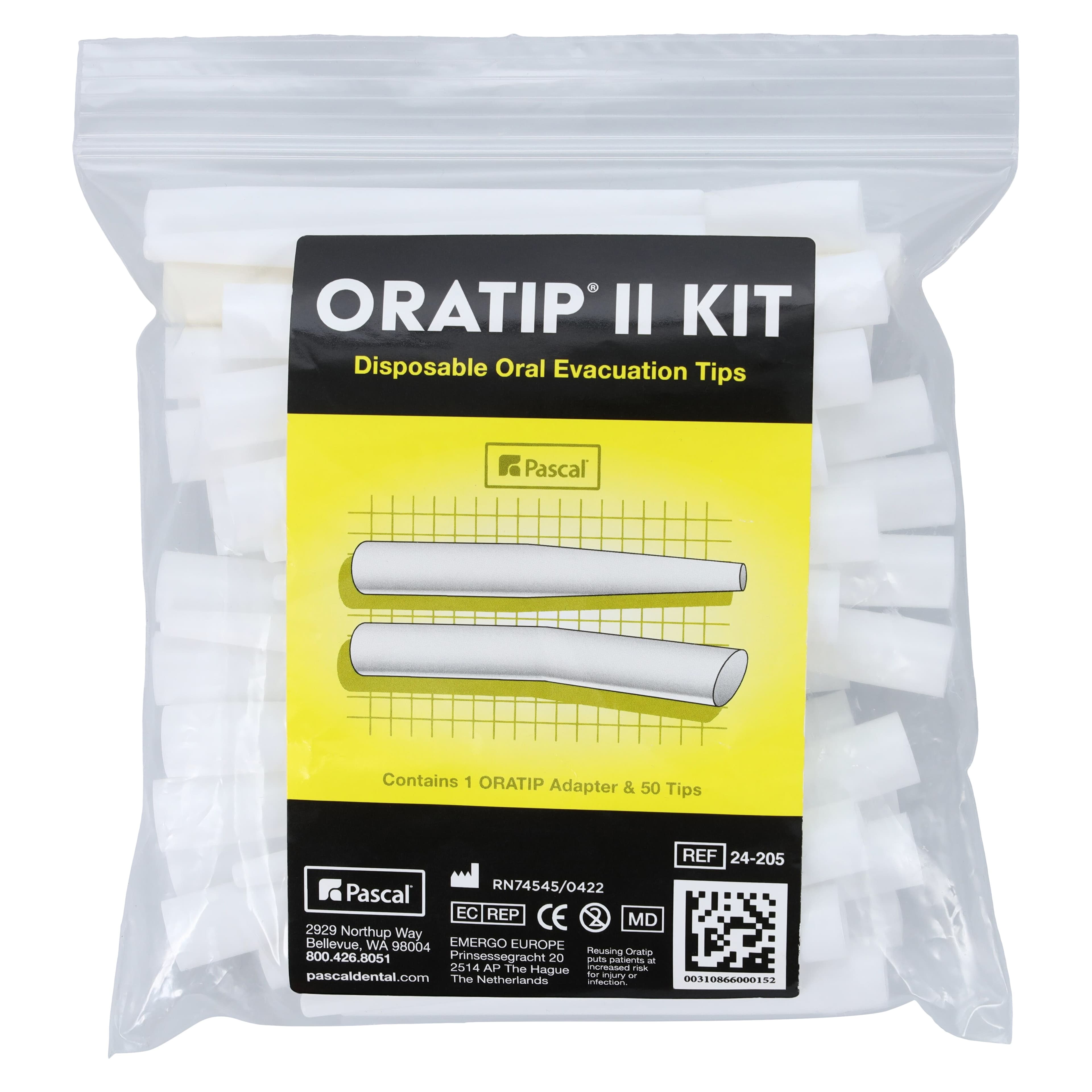 Oratip II High-Volume Evacuator Tips, White, with Adapter, 50/Pk, 24-205 thumbnail 3