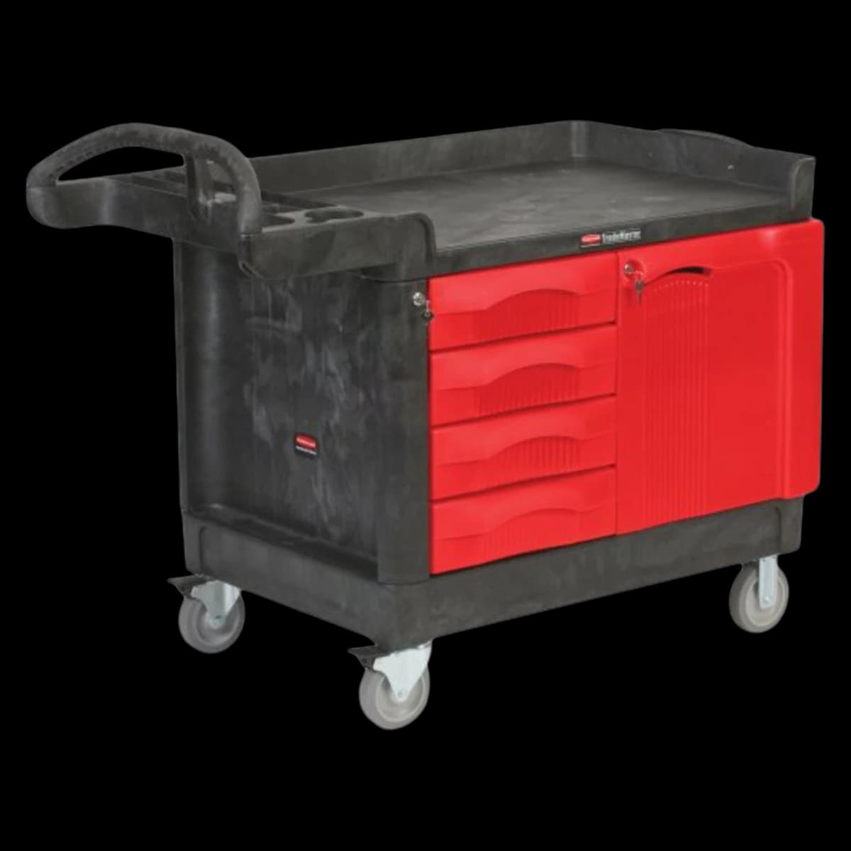 TradeMaster Tool/Supply Cart, 4-Drawer, 49 x 26-1/4 x 38", 4 Casters (2 Locking) - Cart TradeMaster 4Drawer - Image 1