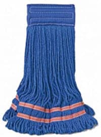 Medline Microfiber Loop Mop Head, Blue, 6/Case - Mop Microfiber Loop - Image 1