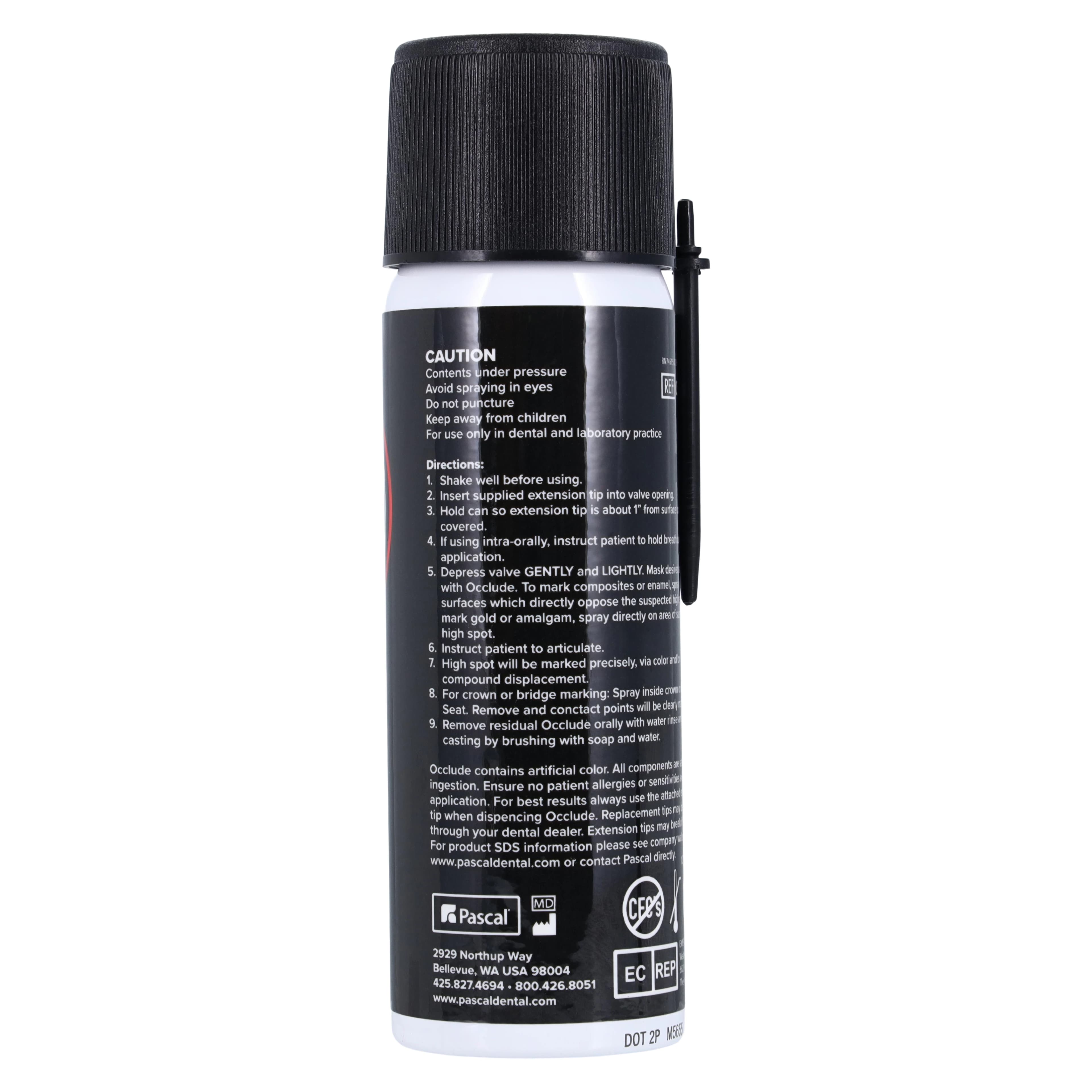 Occlude Red Aerosol Indicator Spray, 23 g Can, 1/Pk, 05-320 thumbnail 3