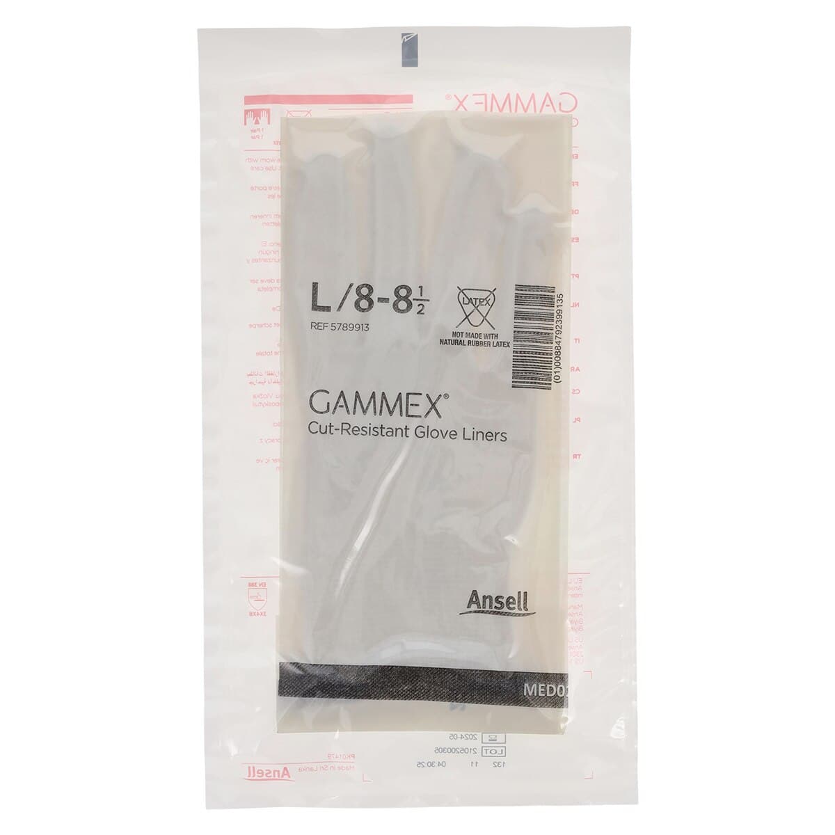 Ansell Dyneema Diamond Cut-Resistant Glove Liner, Large, 5/Box thumbnail 6