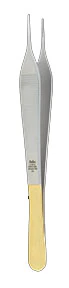 Miltex Adson Dressing Forceps, Serrated, Tungsten Carbide, 6" - Forcep Adson Dressing Serrated - Image 1