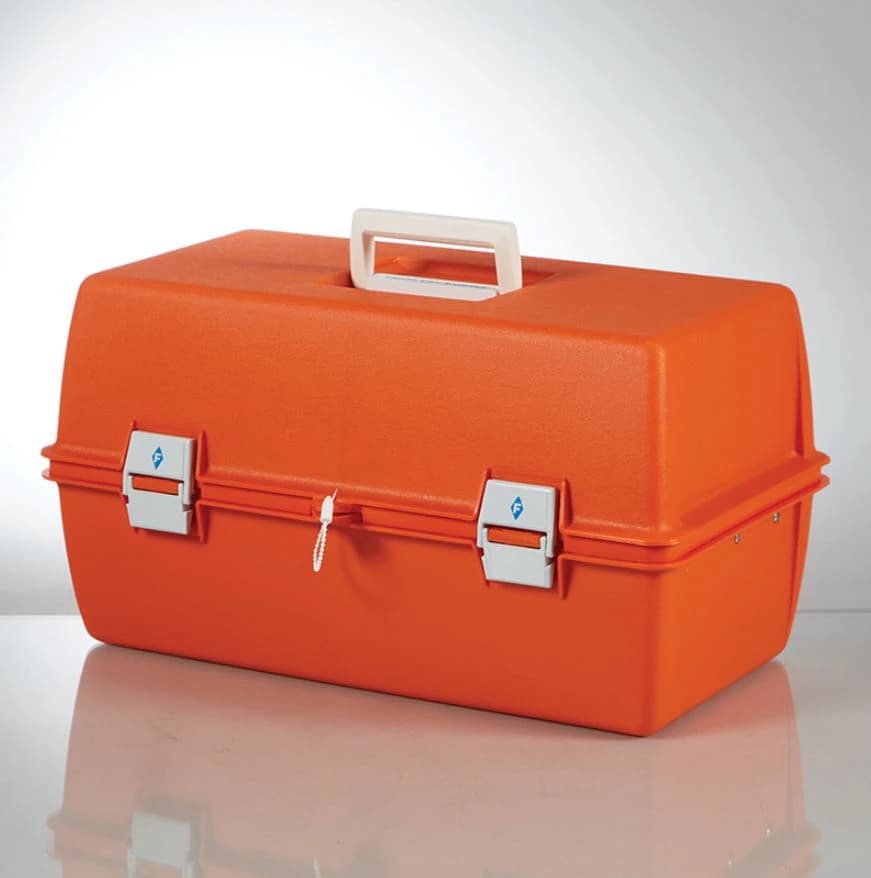 Health Care Logistics Emergency Box, Orange, 19 x 10-1/8 x 10.75 inches - Emergency Box 19x10-1/8x10.75" - Image 1